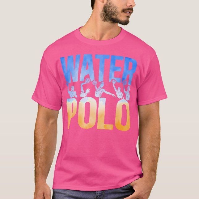 T-shirt Eau Polo Aquarelle Polo (Devant)
