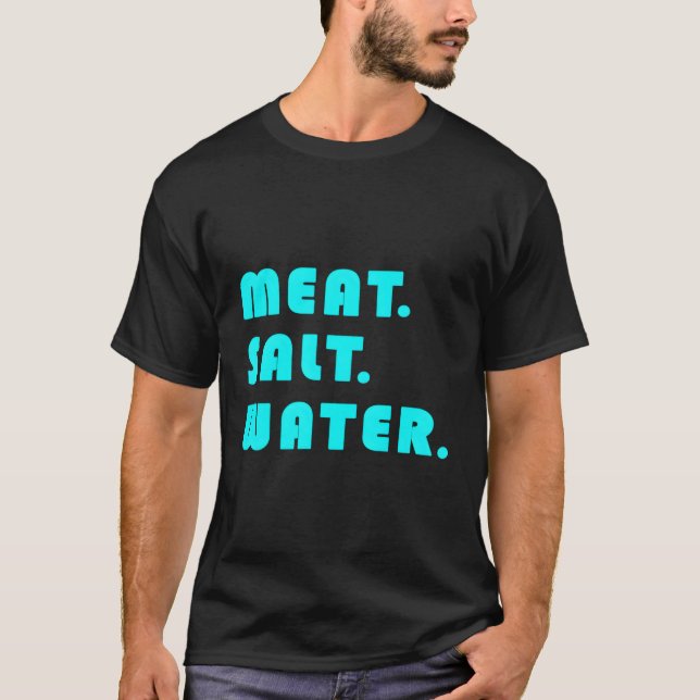 T-shirt Eau salée de viande (Devant)