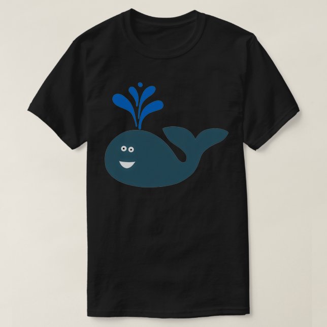 T-shirt Eau soufflante de baleine (Design devant)