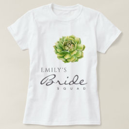 T-SHIRT EAU VERTE VIBRANTE COULEUR SUCCULTE BRIDE SQUAD