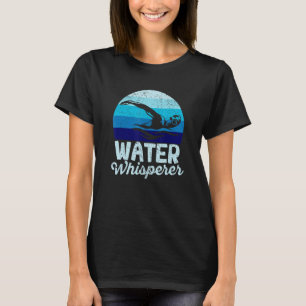 T-shirt Eau Whisperer Natation Lac Mer Océan Swimmer