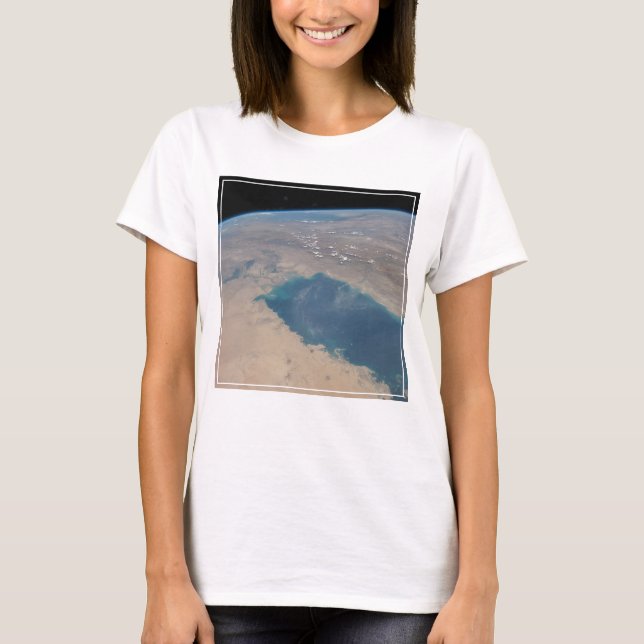 T-shirt Eaux Bleues Tropicales Du Golfe Persique. (Devant)
