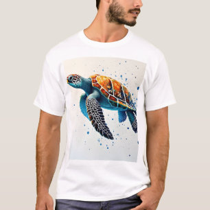 T-shirt Eaux calmes : Célébrez les tortues marines avec l'