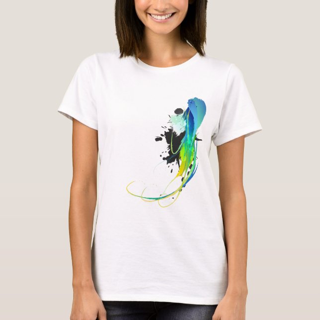 T-shirt Eaux cool Abstraites Plaques de peinture (Devant)