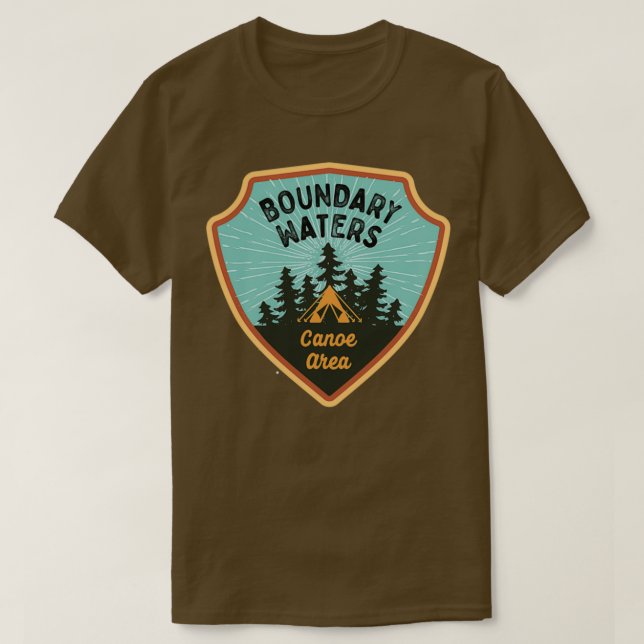 T-shirt Eaux limitrophes Zone de canot Wilderness III (Design devant)