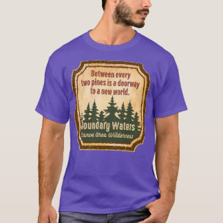 T-shirt Eaux limitrophes Zone de canot Wilderness s UUU