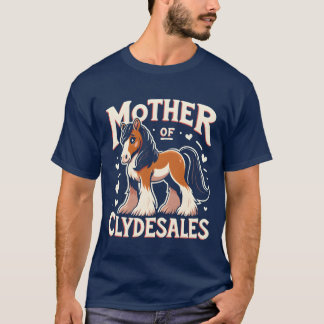 T-shirt Ébauche Cheval Lover Cheval Giant Breed Clydesdale