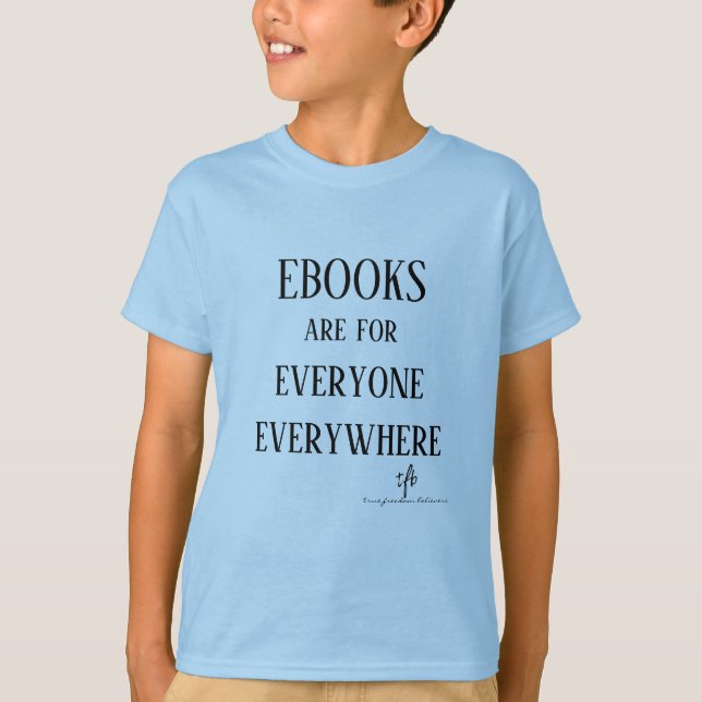 T-shirt Ebooks Tout Le Monde Unisex Enfants' (Devant)