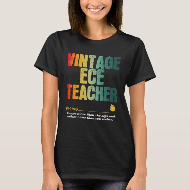 T-shirt ECE Teacher Appreciation Week Back to School  2 (Devant)