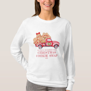 T-shirt Échange de cookies de Noël de Camion Rouge