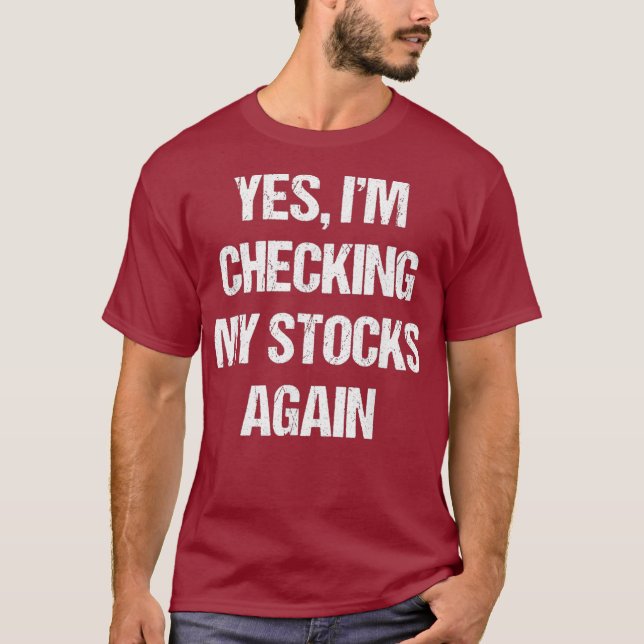 T-shirt Échange de Stocks amusant Investir (Devant)
