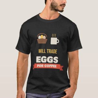 T-shirt Échangerai Œufs Contre Café Drôle Gardienne de Pou