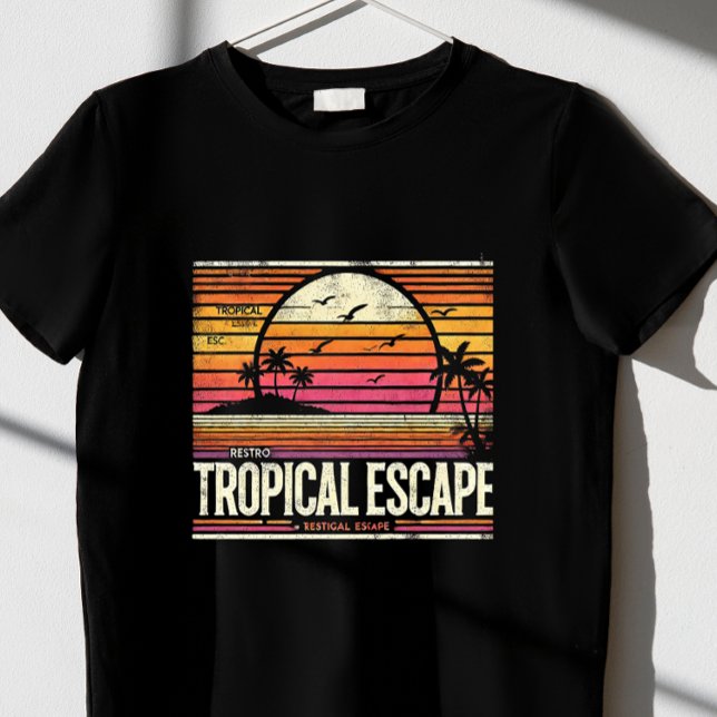 T-SHIRT ÉCHAPPEMENT TROPICAL (Créateur téléchargé)