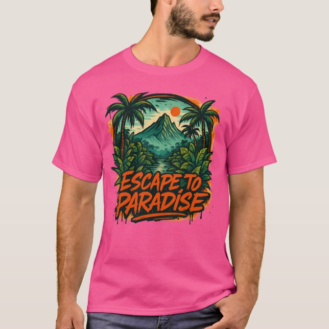 T-shirt Échapper Au Paradis (Devant)