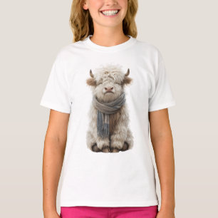 T-shirt Écharpe de vache des Highlands confortable pour en
