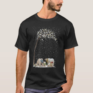 T-shirt Écharpe d'ours polaire hiver Arbre de Noël Noël No