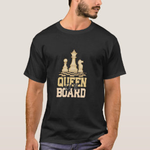 T-shirt Échecs Échecboard Échecs Reine Du Conseil