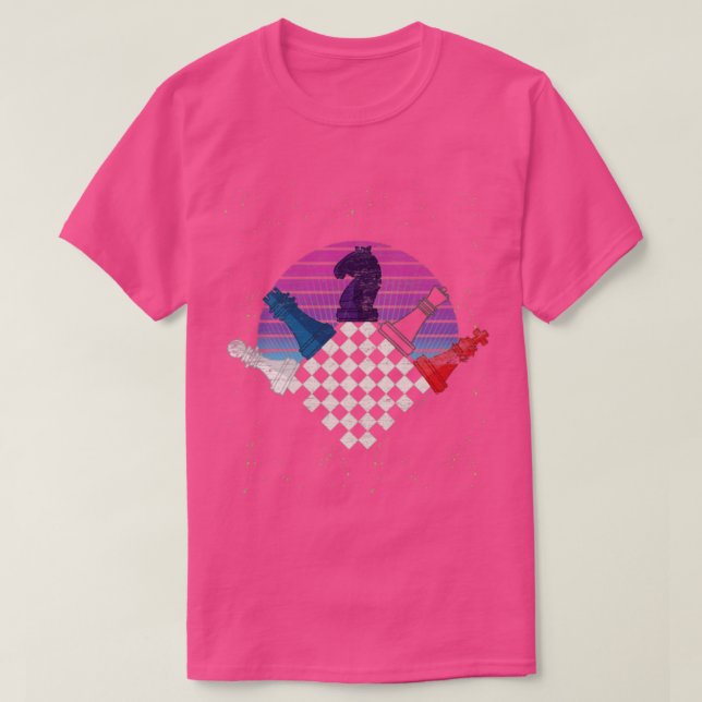 T-shirt Échecs Échecs Échecs Échecs Chèque (Design devant)