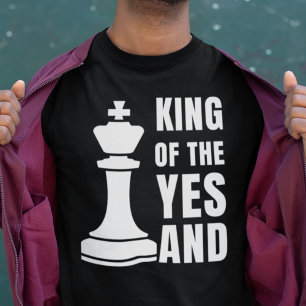T-shirt Échecs IMPROV personnalisables ROI DU OUI ET
