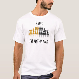 T-shirt Échecs l'art de la guerre (police de Matisse)