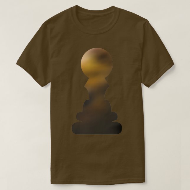 T-shirt Échecs marron (Design devant)
