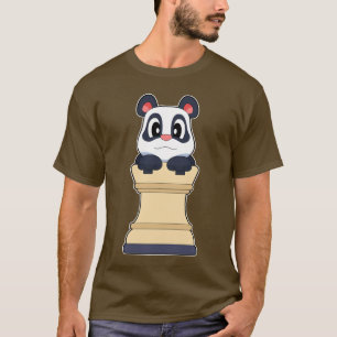 T-shirt Échecs Panda pièce Échecs Rook