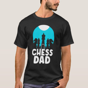 T-shirt Échecs Papa Dit Match Joueur Hobby Père Papa