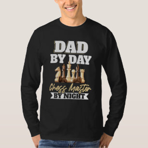 T-shirt Échecs Papa Pere Board Jeu Checkmate Chessboard P