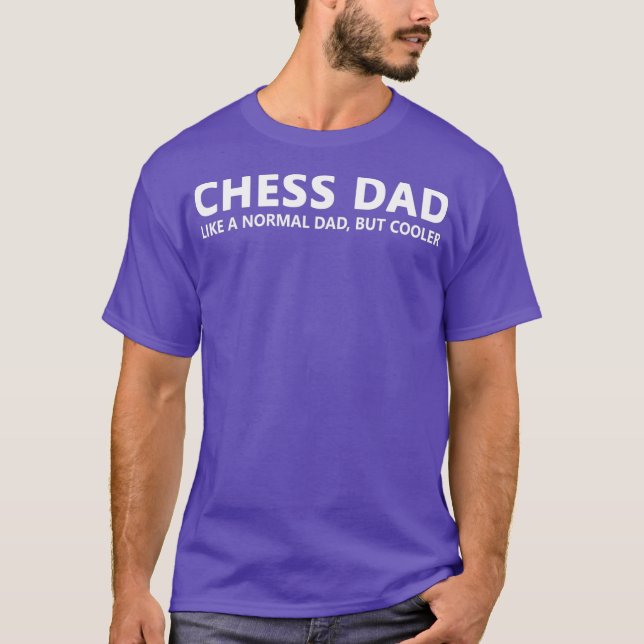 T-shirt Échecs Père Échecs Papa (Devant)