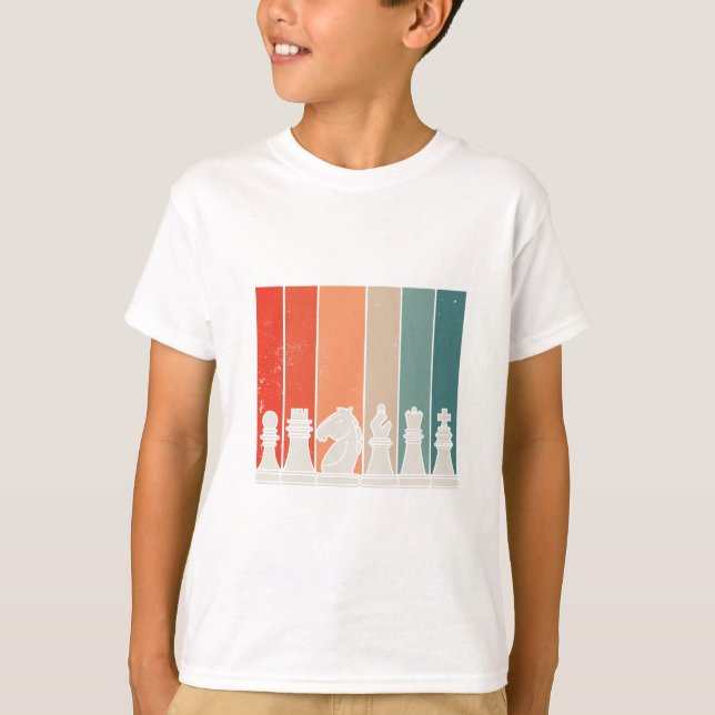 T-shirt Échecs rétro  (Devant)