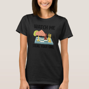 T-shirt Échecs Vintage Boxe Watch Me Steal Your Girl