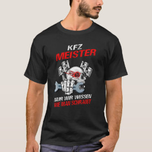 T-shirt Échelle d'atelier de maître de voiture de mécanici