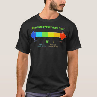 T-shirt Échelle de continuité de la personnalité Ambivert