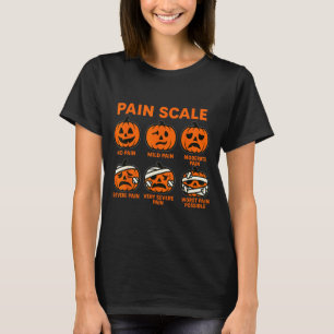 T-shirt Échelle de douleur drôle d'infirmière Halloween Pe
