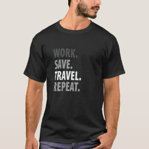 T-shirt échelle de voyage voyage tourisme voyage monde voy