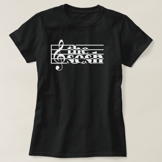 T-shirt Échelle musicale du sesh des femmes "" (Design devant)