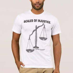 T-shirt Échelles plaisanterie am1 d'avocat d'injustice de