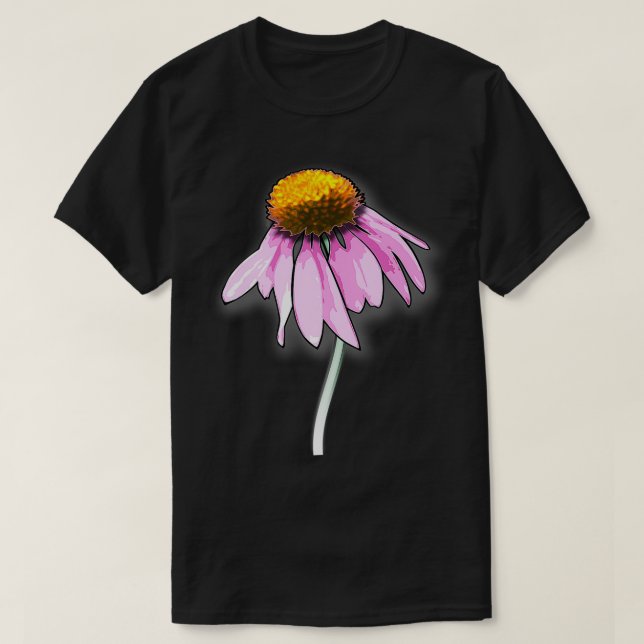T-shirt Echinacea Magnus Flower Premium  (Design devant)
