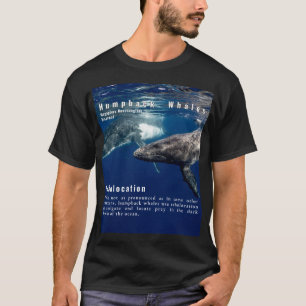 T-shirt Écholocation des baleines à bosse Fait amusant