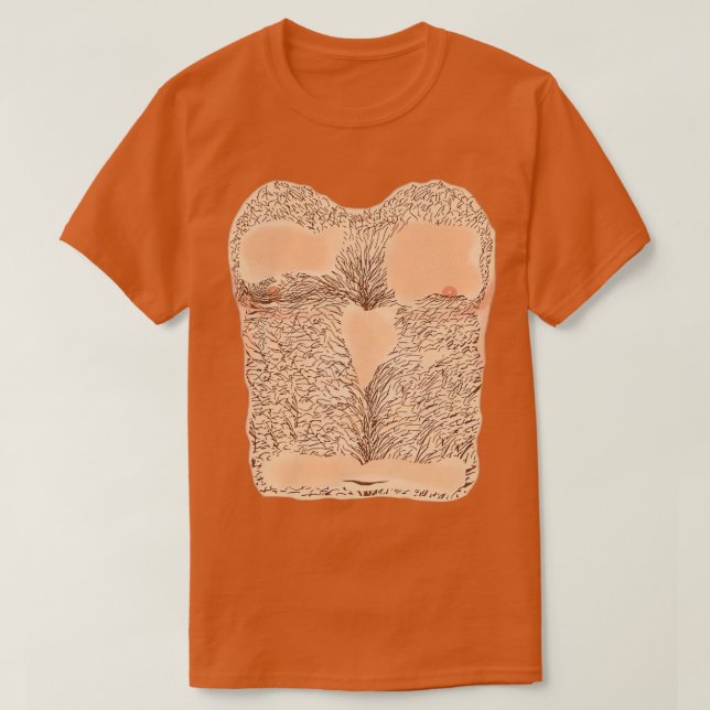 T-shirt Écirage de la poitrine vierge vieille de 40 ans (Design devant)