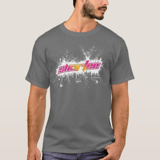 T-shirt Éclaboussure blanche de peinture de Shortee