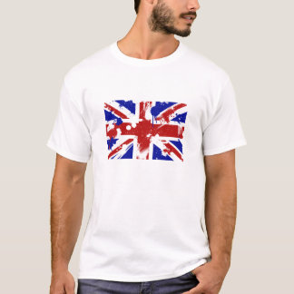 T-shirt Éclaboussure britannique de drapeau