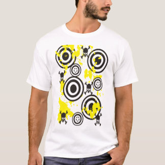 T-shirt Éclaboussure de peinture de crâne