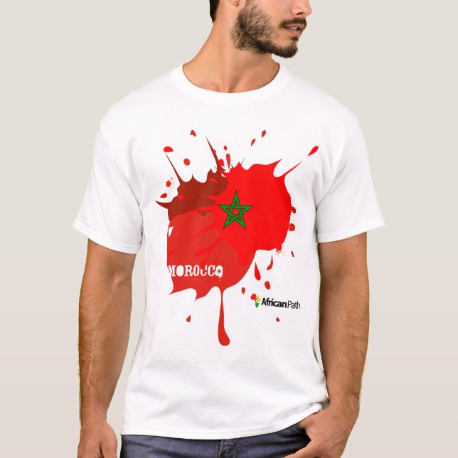 T-shirt Éclaboussure du Maroc (Devant)