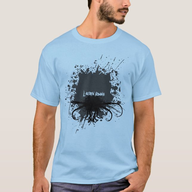 T-shirt Éclaboussure sur les hommes légers (Devant)