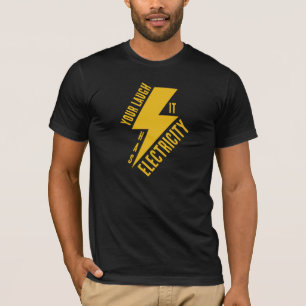 T-shirt Éclair de rire électrique Art