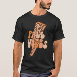 T-shirt Éclair Léopard Rétro Boulon Automne Le