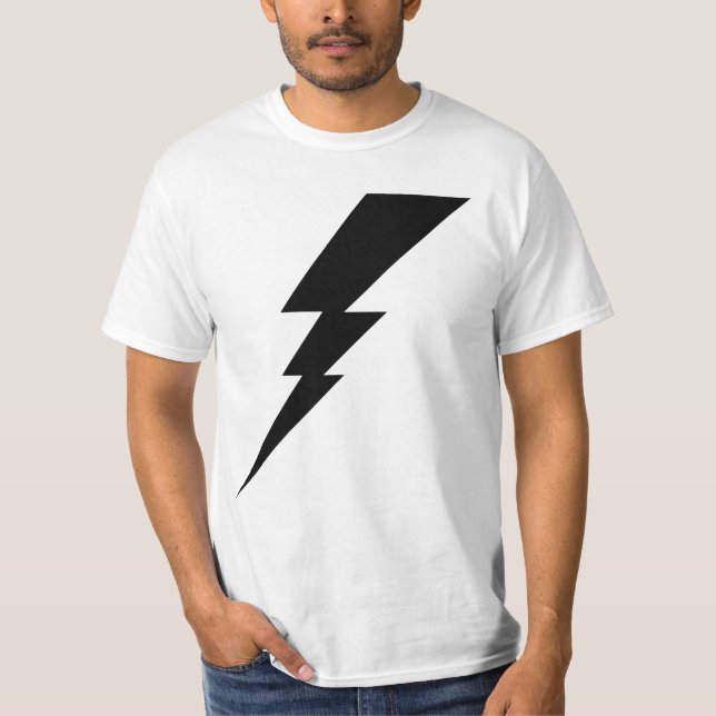 T-shirt Éclair noir (Devant)