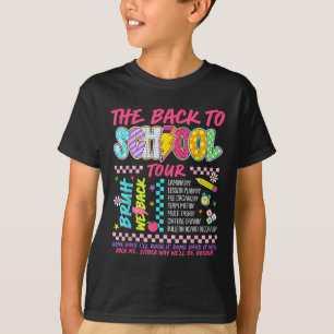 T-shirt Éclair Rétro Abcd Retour à l'école Tour Tasse