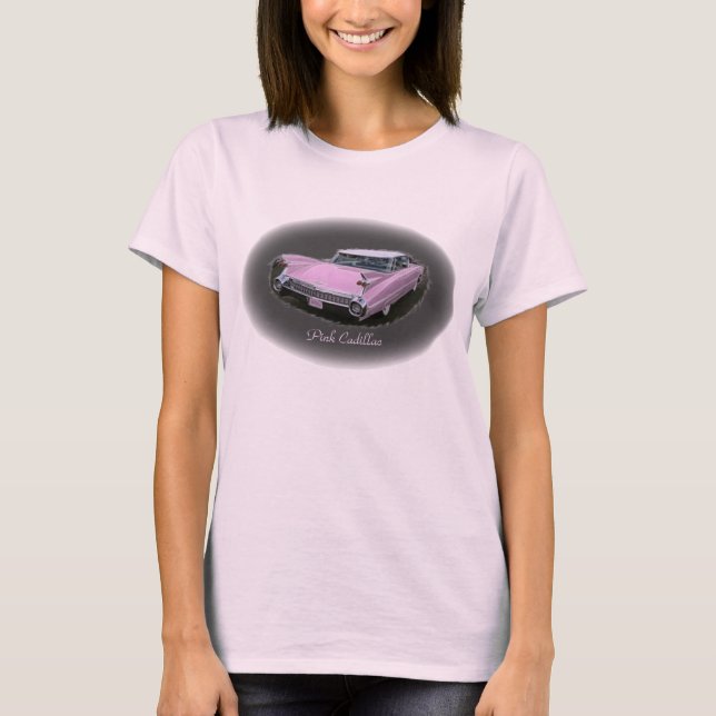T-shirt Éclair rose de Cadillac (Devant)